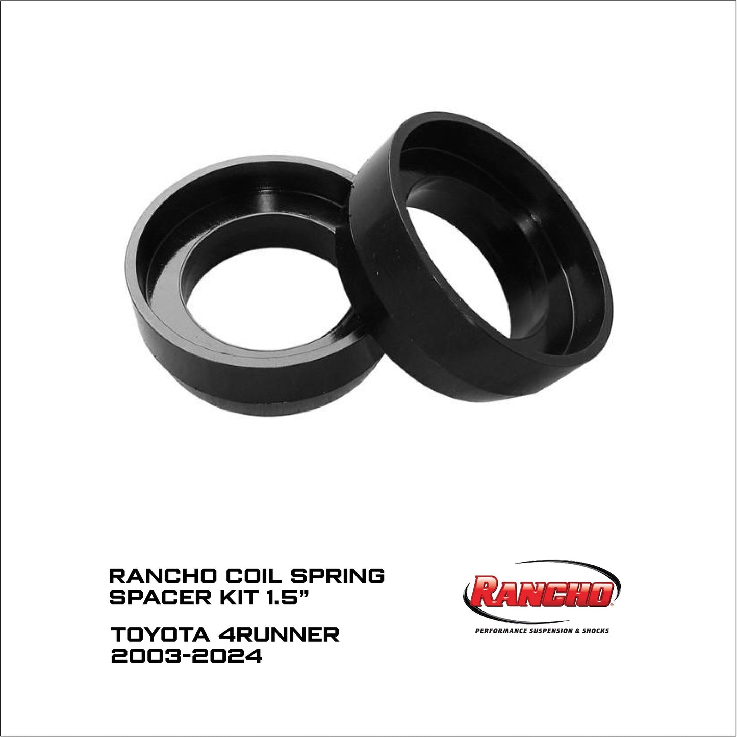 Rancho SPACER ESPIRAL TRASERO 1.5" para TOYOTA 4RUNNER 2003+
TOYOTA FJ CRUISER 2007-2014
