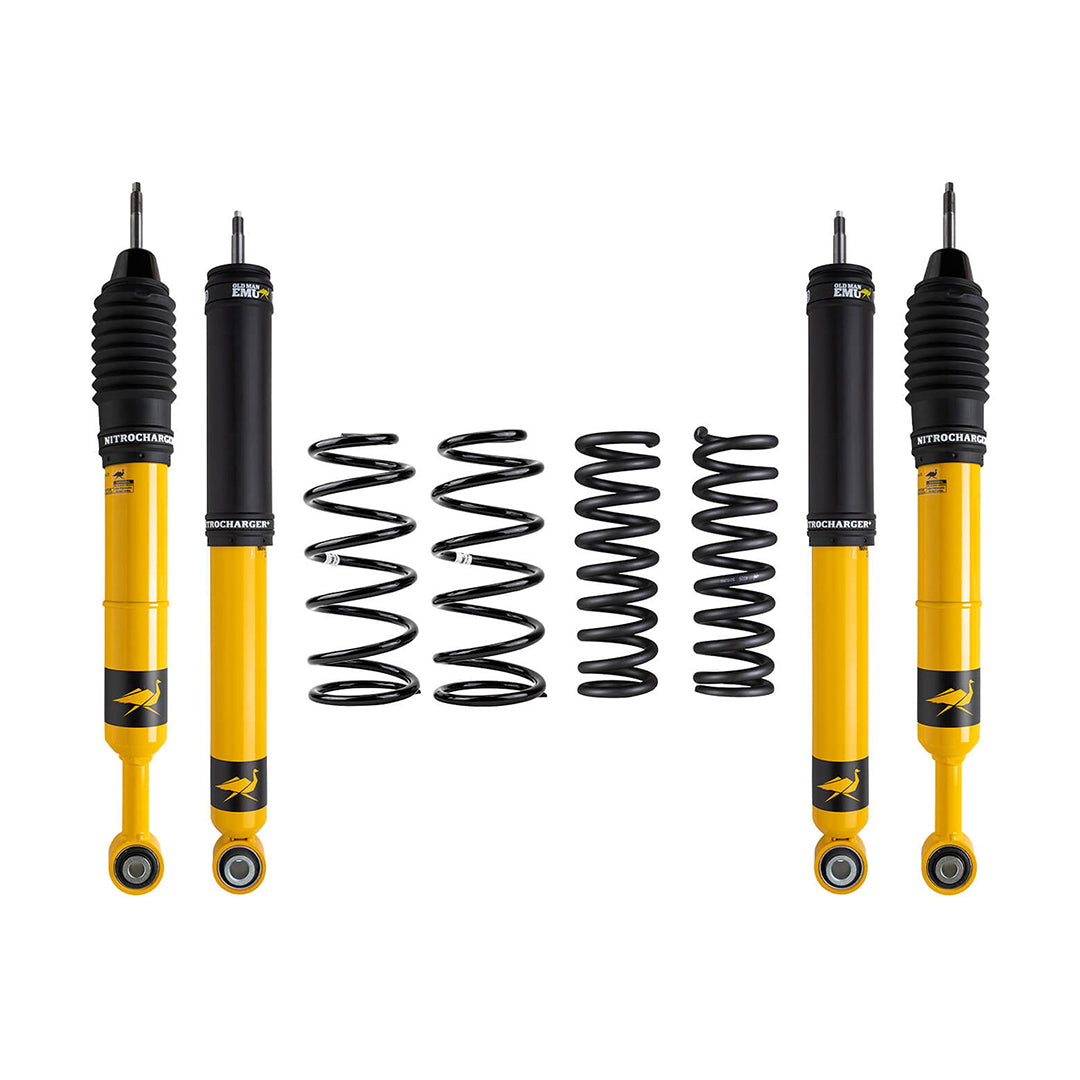 Kit de suspension Old Man Emu 0-2" ADELANTE KITS NITROCHARGER PLUS ( 4 AMORT. + 4 ESPIRALES ) para TOYOTA 4RUNNER / PRADO / FJ (2005-2024)