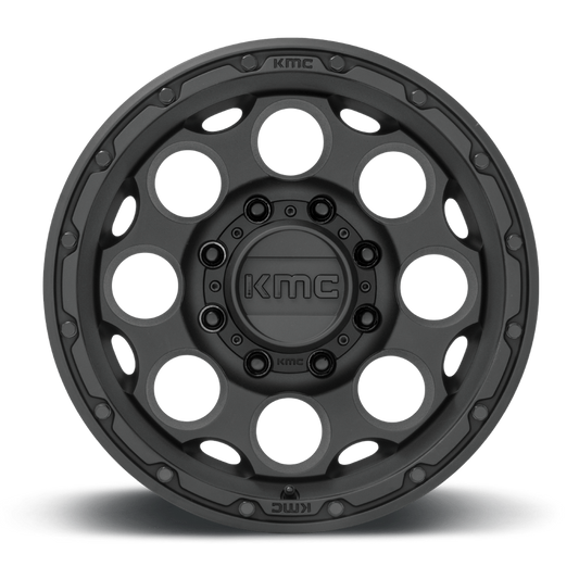 Llanta KMC Dirty Harry Textured Black KM541 17X8.5 6x139.7 offset 0
