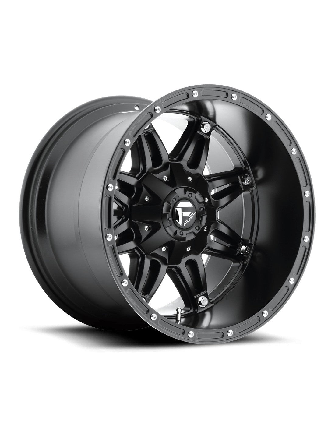Llanta FUEL HOSTAGE MATTE BLACK 20X9 6x139.7 6x135 offset -12