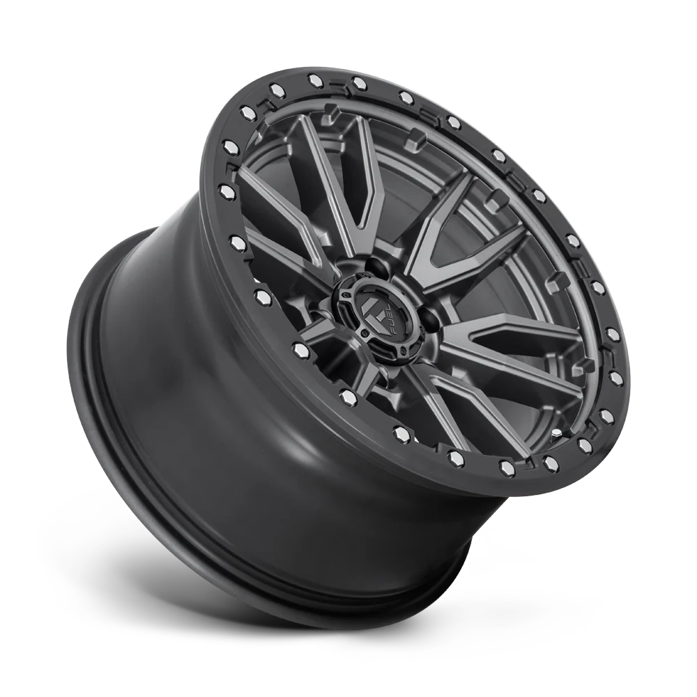 Llanta FUEL REBEL MATTE GUN METAL BLACK LIP 20X10 6x139.7 offset -18