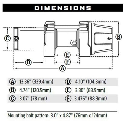 Winche Warn VRX 35-S Sintetica  ATV-UTV