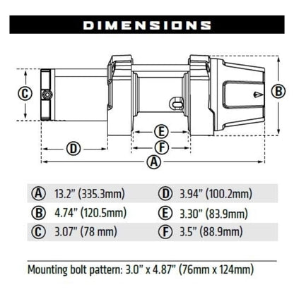 Winche Warn VRX 25 ATV-UTV