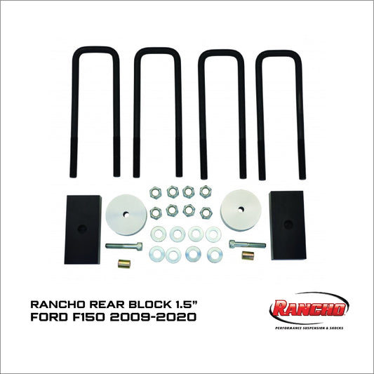 Rancho REAR BLOCK KIT 1.5" TRASERO para FORD F150 2009-2020