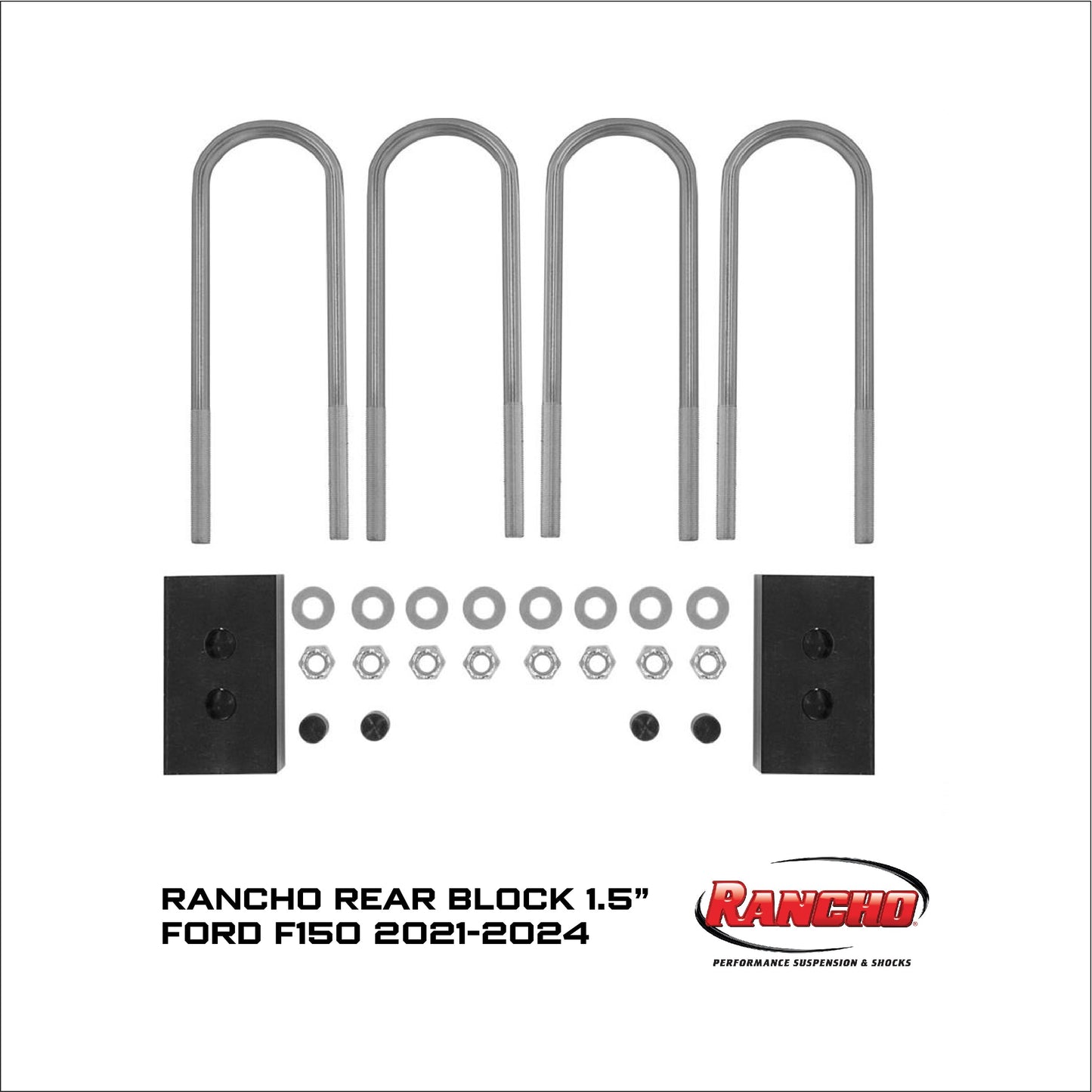 Rancho REAR BLOCK KIT 1.5" TRASERO para FORD F150 2021+