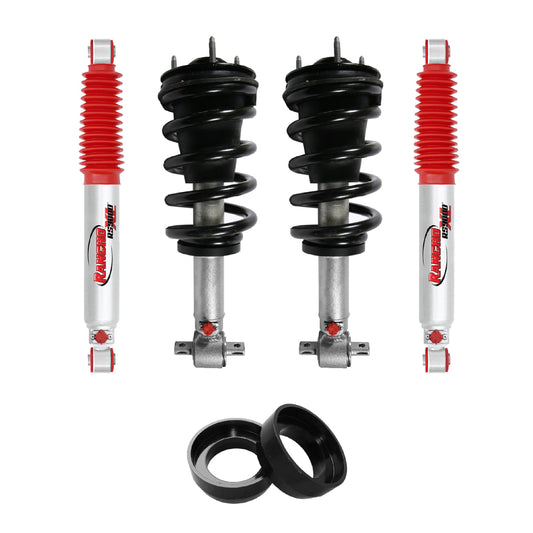 Kit de suspension Rancho QUICKLIFT RS9000XL LEVANTA 2" ADELANTE Y 1.5" ATRAS 
 (INCLUYE SUPLES DE ESPIRALES TRASEROS ) para CHEVROLET SUBURBAN / TAHOE 2007-2020