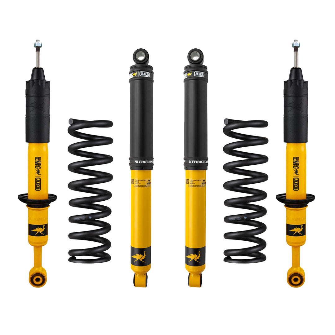 Kit de suspension Old Man Emu LEVANTA 0-2" ADELANTE KITS NITROCHARGER PLUS ( 4 AMORT. + 2 ESPIRALES ) para CHEVROLET COLORADO / DMAX / MAXUS T60-T90