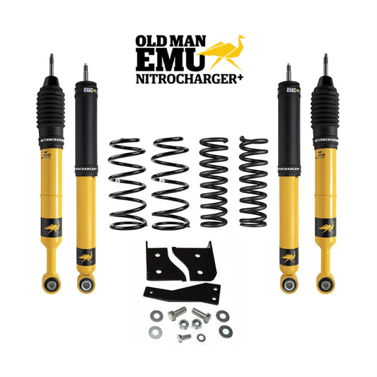 Kit de suspension Old Man Emu 0-2" ADELANTE KITS NITROCHARGER PLUS ( 4 AMORT. + 4 ESPIRALES ) para NISSAN NP300 / NEW NAVARA 2016+