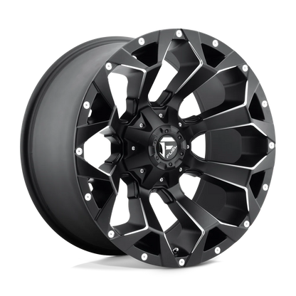Llanta FUEL ASSAULT MATTE BLACK MILLED 20X9 6x139.7 6x135 offset 1