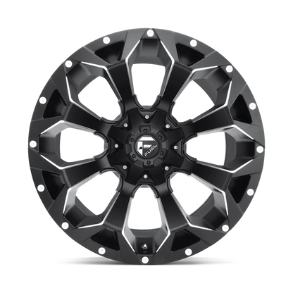 Llanta FUEL ASSAULT MATTE BLACK MILLED 20X9 6x139.7 6x135 offset 1