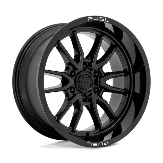 Llanta FUEL CLASH 6 GLOSS BLACK 17X9 6x139.7 offset -12