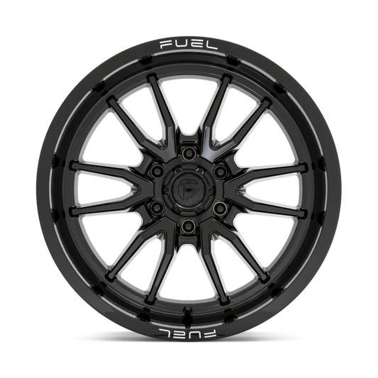 Llanta FUEL CLASH 6 GLOSS BLACK 17X9 6x139.7 offset -12
