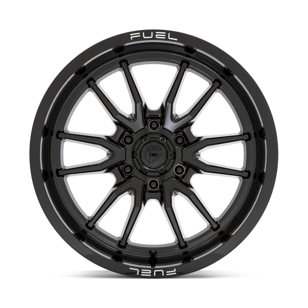 Llanta FUEL CLASH 6 GLOSS BLACK 17X9 6x135 offset -12