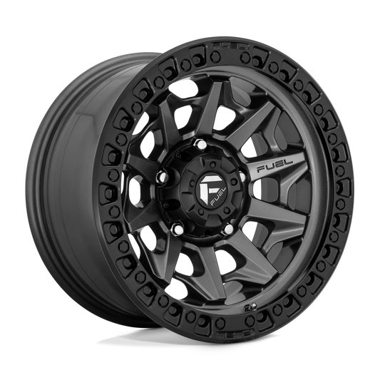 Llanta FUEL COVERT MATTE GUN METAL BLACK LIP 18X9 6x139.7 offset -12