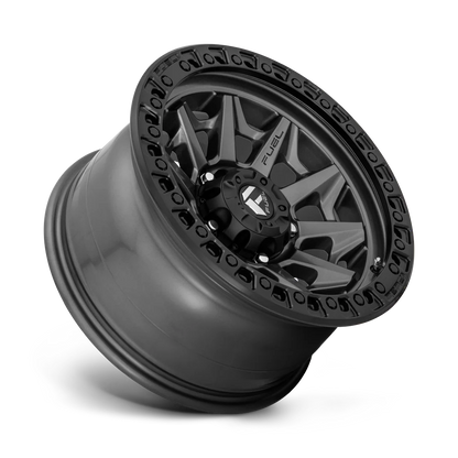 Llanta FUEL COVERT MATTE GUN METAL BLACK LIP 18X9 6x139.7 offset -12