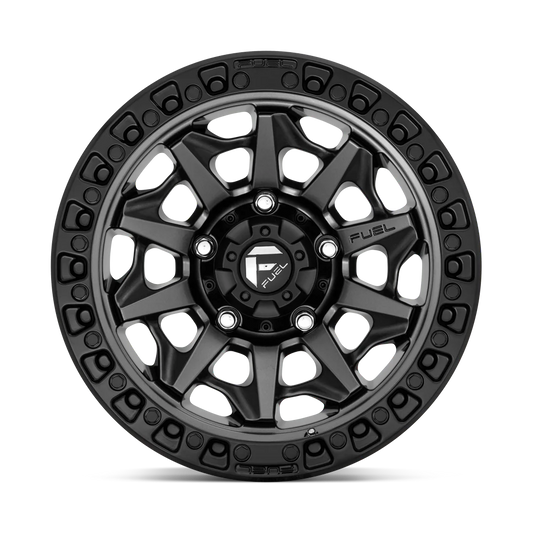 Llanta FUEL COVERT MATTE GUN METAL BLACK LIP 18X9 6x139.7 offset -12