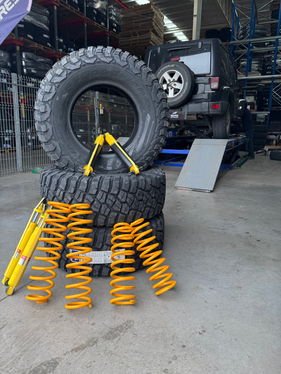 Kit de suspensión Proshock y neumáticos Bfgoodrich Mt Km3