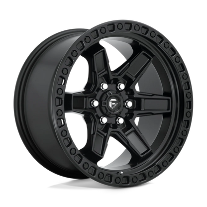 Llanta FUEL KICKER MATTE BLACK 17X9 6x139.7 offset -12