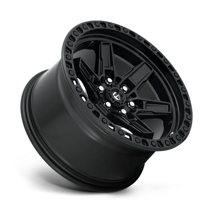 Llanta FUEL KICKER MATTE BLACK 17X9 5x127 offset -12
