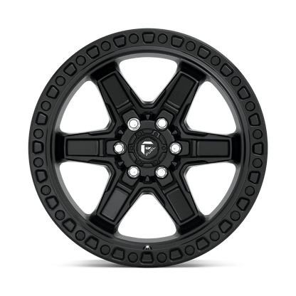 Llanta FUEL KICKER MATTE BLACK 17X9 5x127 offset -12