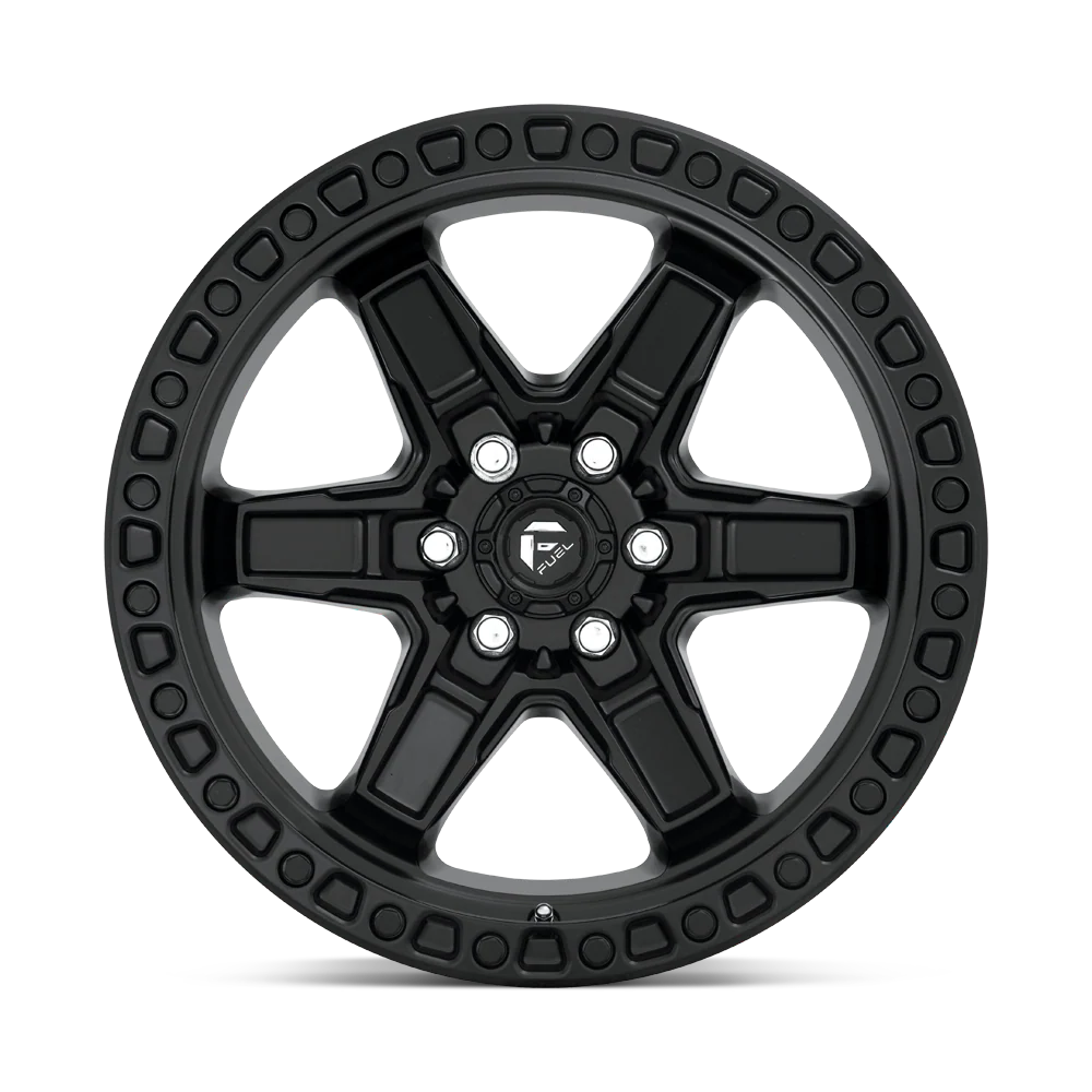Llanta FUEL KICKER MATTE BLACK 17X9 6x114.3 offset 12