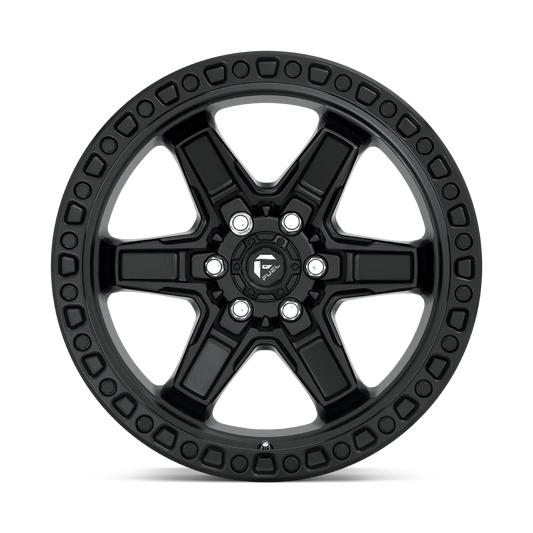 Llanta FUEL KICKER MATTE BLACK 17X9 6x114.3 offset 12