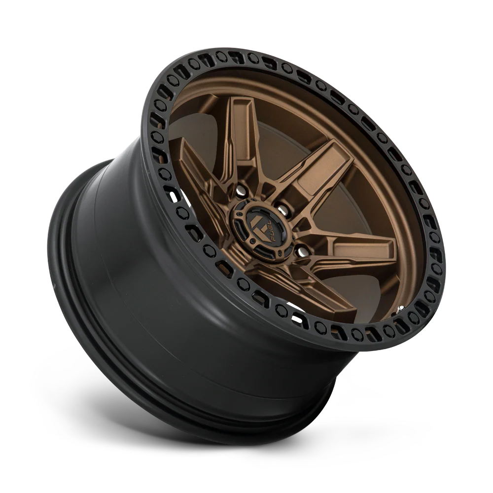 Llanta FUEL KICKER MATTE BRONZE BLACK LIP 17X9 6x139.7 offset -12