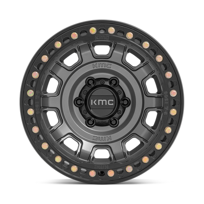 Llanta KMC Tank Beadlock Anthracite KM236 17x9.0 5x127 offset -38