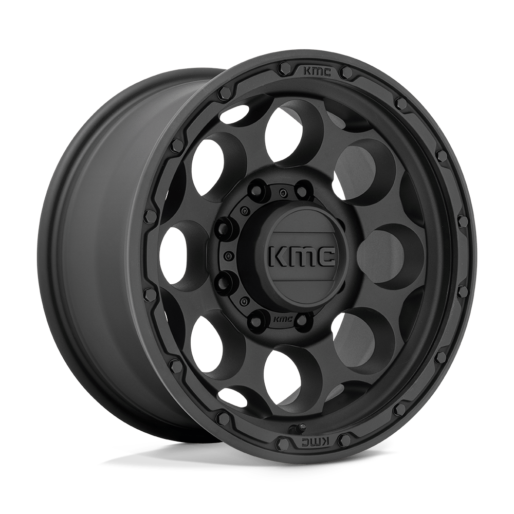 Llanta KMC Dirty Harry Textured Black KM541 17X8.5 6x139.7 offset 0