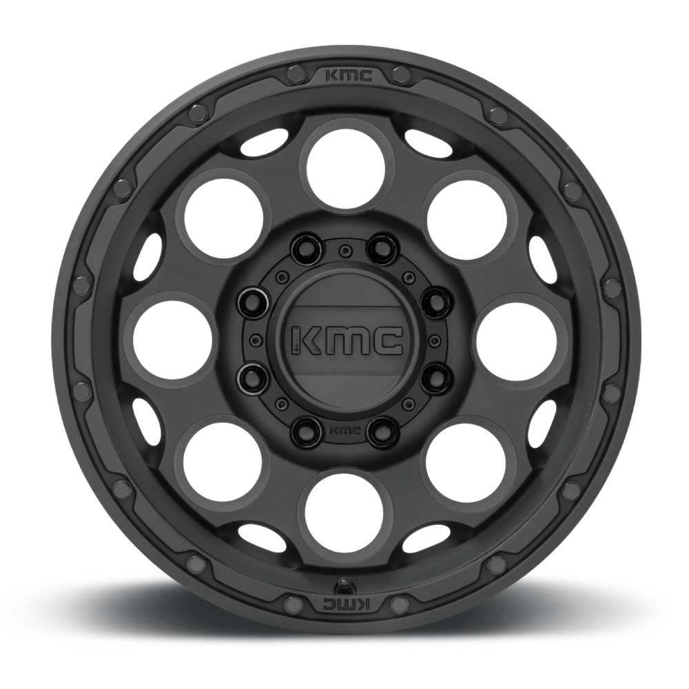 Llanta KMC Dirty Harry Textured Black KM541 17X8.5 6x139.7 offset 0