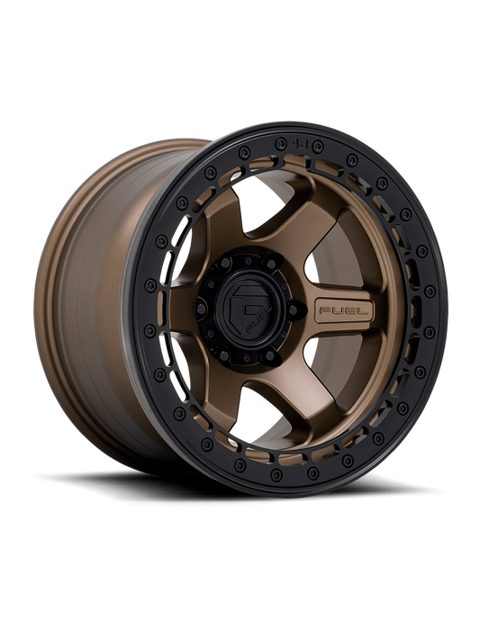 Llanta FUEL BLOCK BEADLOCK MATTE BRONZE BLACK RING 17X9 6X139.7 offset -15