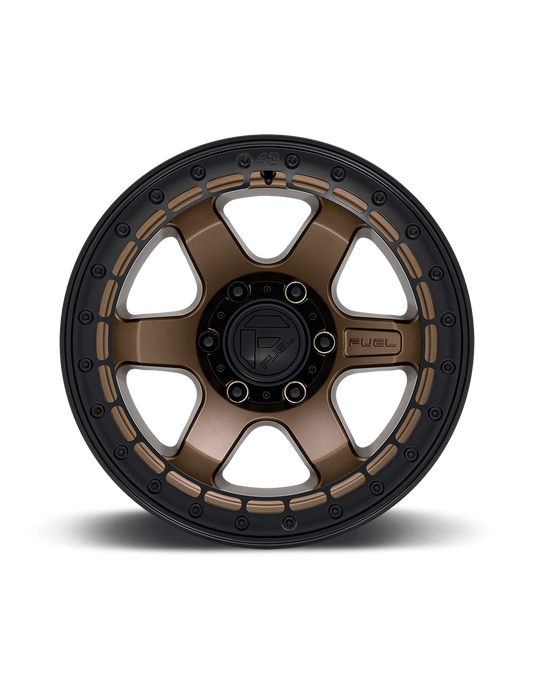 Llanta FUEL BLOCK BEADLOCK MATTE BRONZE BLACK RING 17X9 6X139.7 offset -15