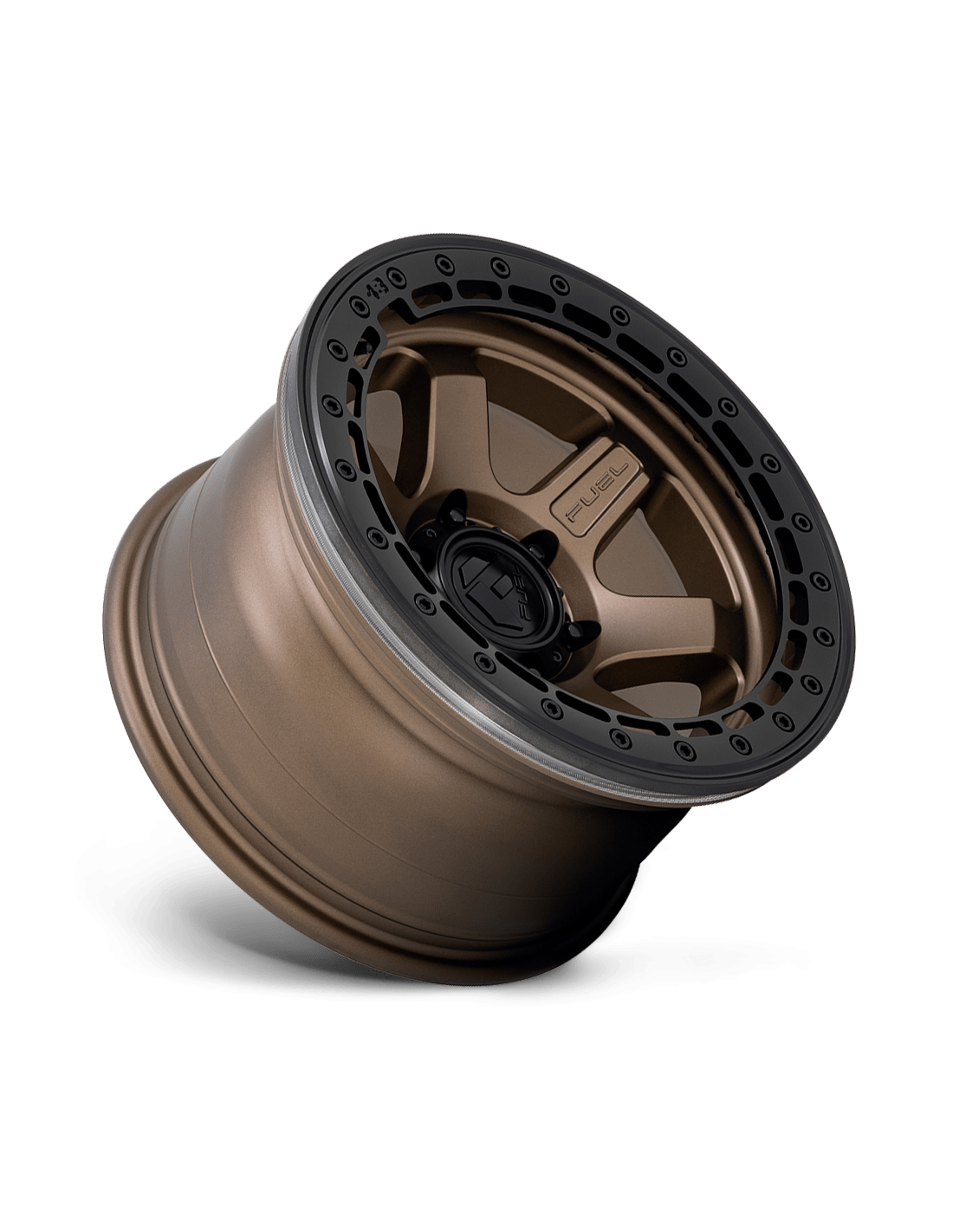 Llanta FUEL BLOCK BEADLOCK MATTE BRONZE BLACK RING 17X9 6X139.7 offset -15