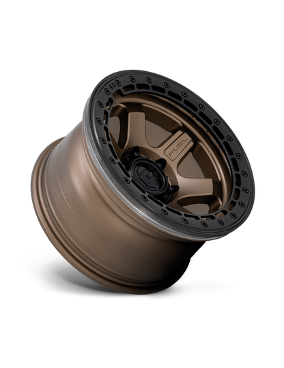 Llanta FUEL BLOCK BEADLOCK MATTE BRONZE BLACK RING 17X9 6X139.7 offset -15