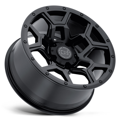 Llanta Black Rhino Overland Matte black 17x9.5 6x139.7 offset -18