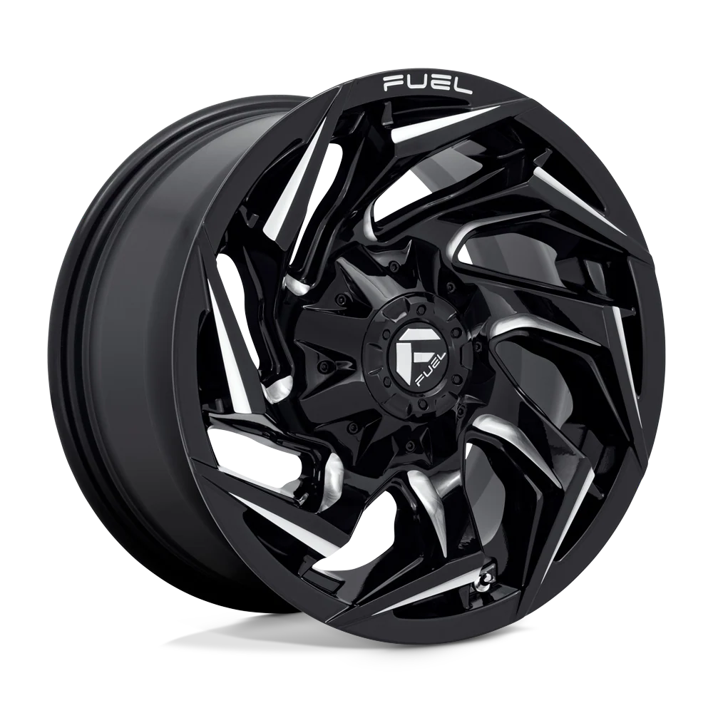 Llanta FUEL REACTION GLOSS BLACK MILLED 20X10 6x139.7 offset -18