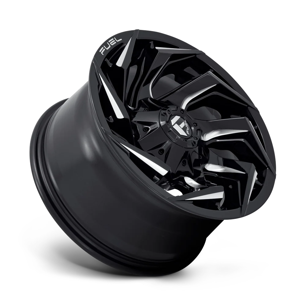 Llanta FUEL REACTION GLOSS BLACK MILLED 20X10 6x139.7 offset -18