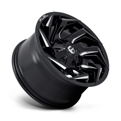 Llanta FUEL REACTION GLOSS BLACK MILLED 20X10 6x139.7 offset -18