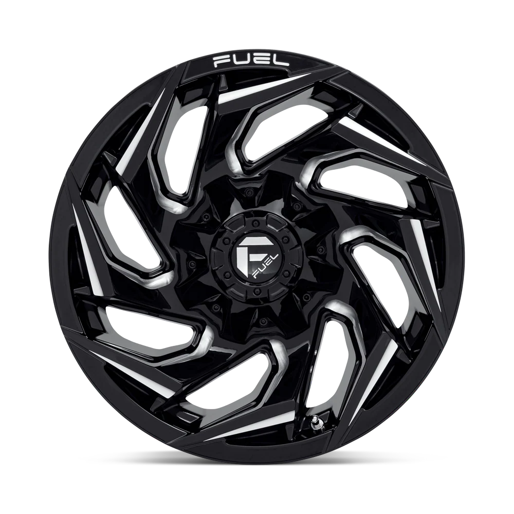 Llanta FUEL REACTION GLOSS BLACK MILLED 20X10 6x139.7 offset -18