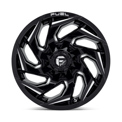 Llanta FUEL REACTION GLOSS BLACK MILLED 20X10 6x139.7 offset -18