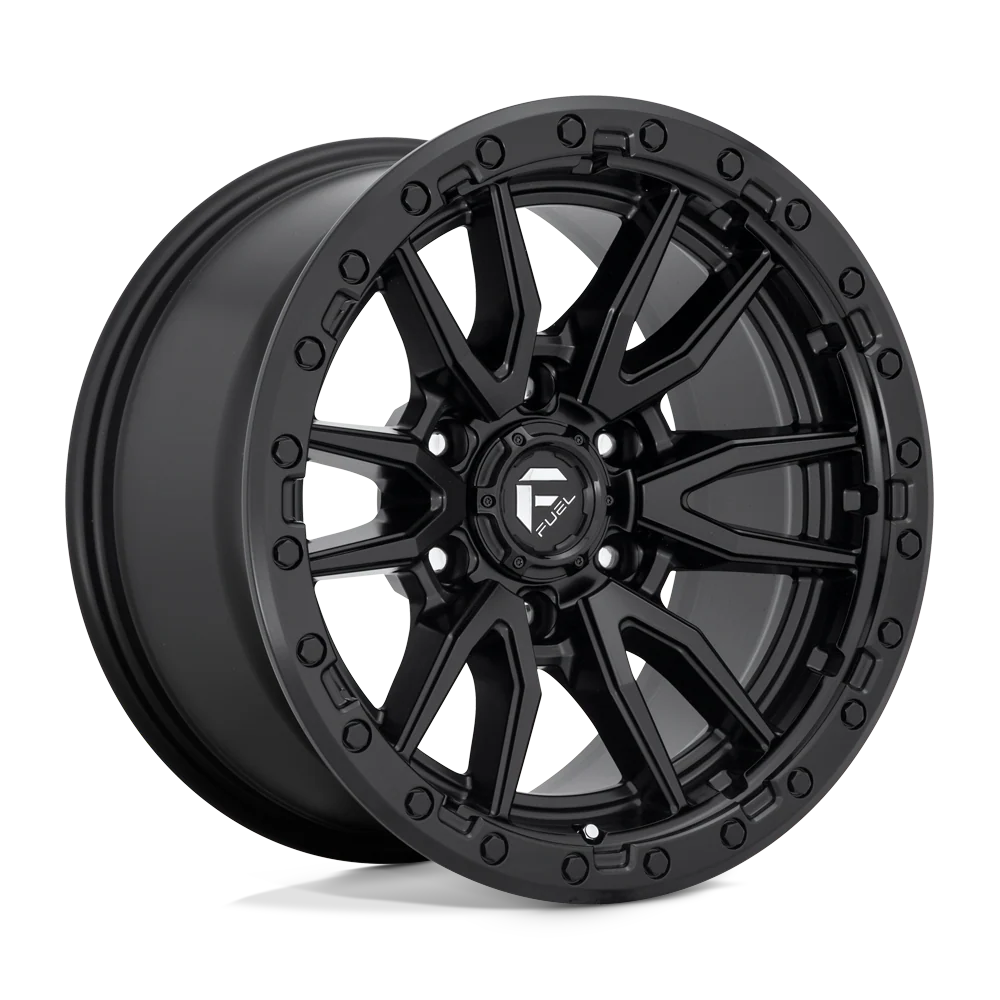 Llanta FUEL REBEL MATTE BLACK 20X10 6x139.7 offset -18