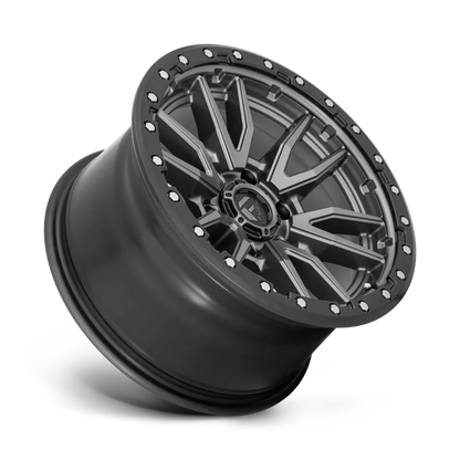Llanta FUEL REBEL MATTE GUN METAL BLACK LIP 20X10 6x135 offset -18