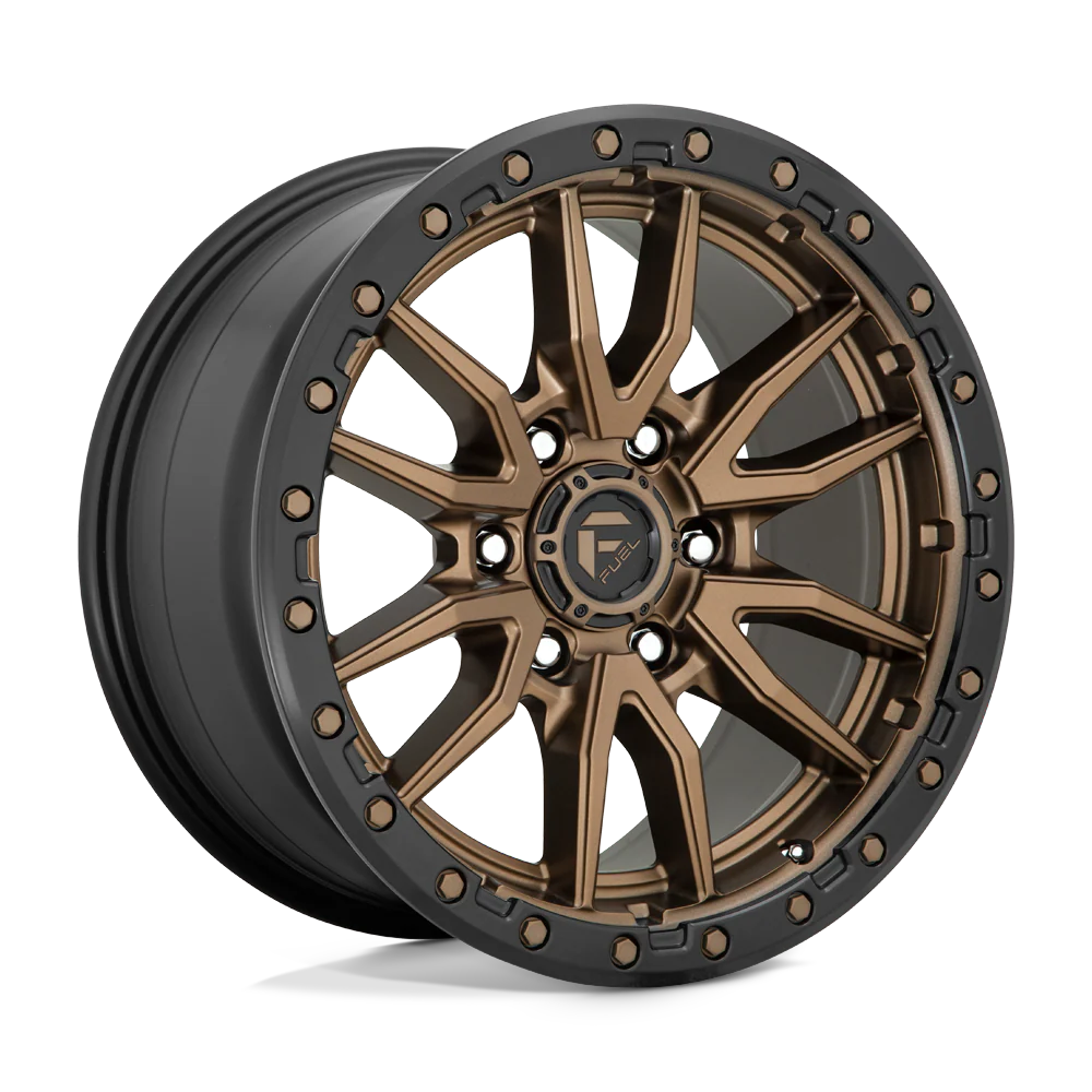 Llanta FUEL REBEL MATTE BRONZE BLACK LIP 20X10 6x135 offset -18