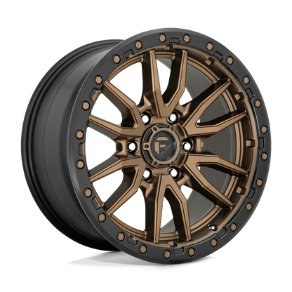 Llanta FUEL REBEL MATTE BRONZE BLACK LIP 20X10 6x135 offset -18