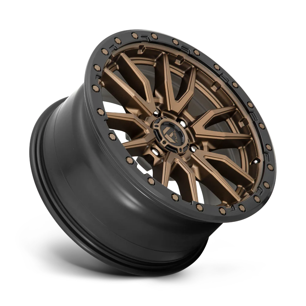 Llanta FUEL REBEL MATTE BRONZE BLACK LIP 20X10 6x139.7 offset -18