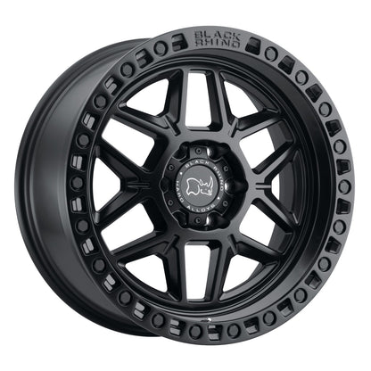 Llanta Black Rhino Kelso Matte Black /Black  Bolts 20X9.0 6X135 offset 12