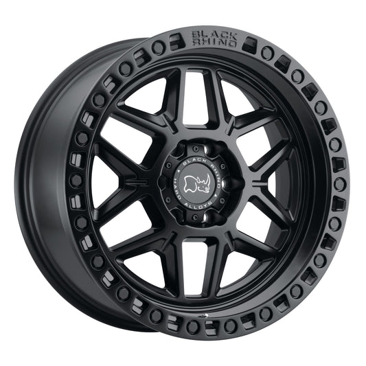 Llanta Black Rhino Kelso Matte Black /Black  Bolts 20X9.0 6X135 offset 12