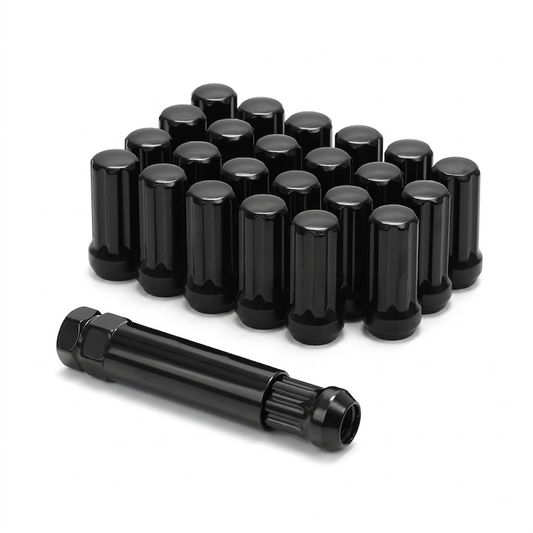 Kit tuercas de seguridad negras 12x1.25 con llave