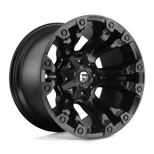 Llanta FUEL VAPOR MATTE BLACK 20X9 6x139.7 6x135 offset 1