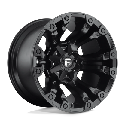Llanta FUEL VAPOR MATTE BLACK 20X10 6x139.7 6x135 offset -18